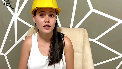 Blonde architect sucks the best cum and makes a video