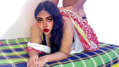 Big ass amateur brunette enjoying her hot boyfriend