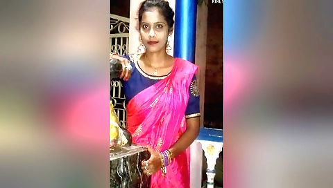 Indian teen in red dress changes clothes in porn clip