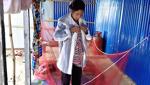 Indian hottie in a nice outfit is super hot and sexy