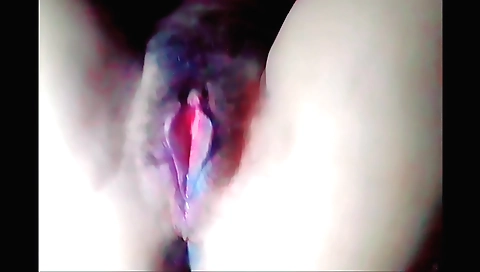 Lavenya jis hairy pussy is dripping with water tap