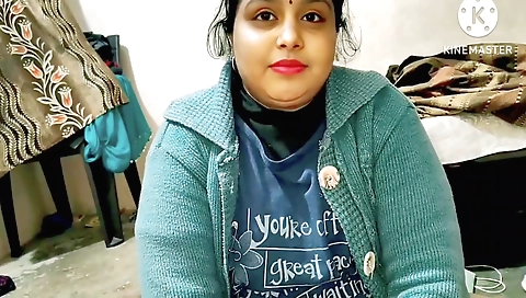 Indian girl fucks a neighbor and makes the guy cum