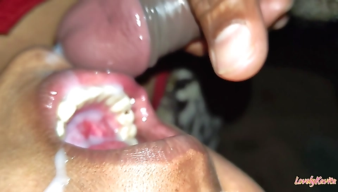 Amateur milf with a wonderful face enjoys a blowjob