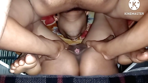 Amateur blonde teen fucks a dude with a hot blonde milf