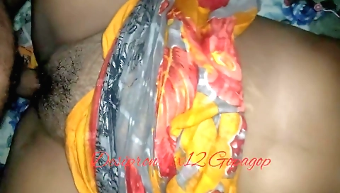 Indian girl with hairy pussy in a sexy black dress