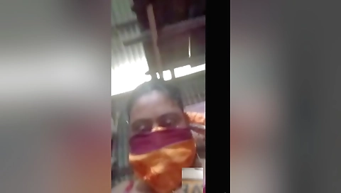 Indian babe with big tits gives a handjob to her boyfriend