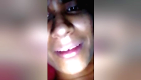 Indian chick masturbating on the table and giving a blowjob