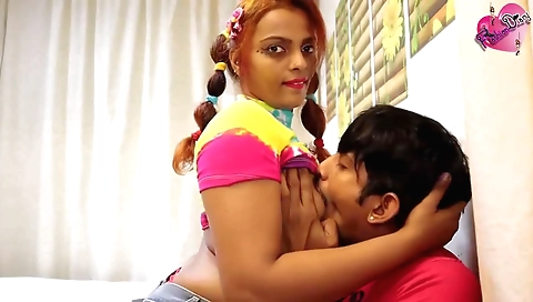 Indian babe with big booty with nice big ass is fucked deep