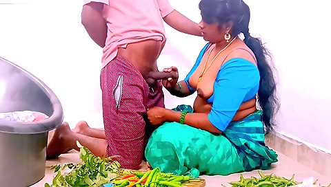 Indian brunette babe gets her hubby's stepbrother fucked