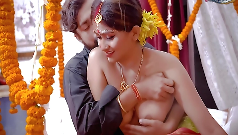 Luscious brunette stepsis fucks her husband with her ass