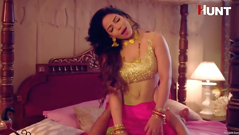 A sexy brunette milf with a great body is in front of the camera