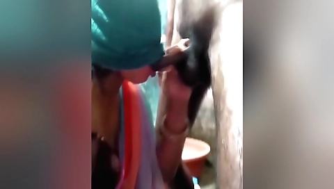 Teen stepsister with a shaved pussy in the bathroom