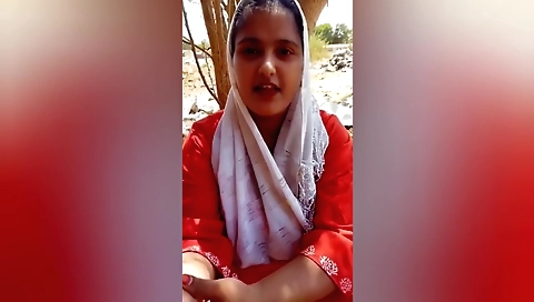 Indian girl with natural curves naked in the jungle