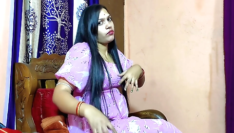 Indian girl with boobs shows her big ass and pussy