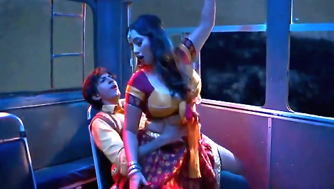 Sexy bhabhi babe shows us her huge tits and gives a blowjob