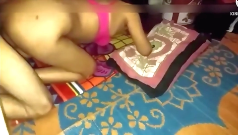 Sexy girl with a cute face and a cute body shows off her body