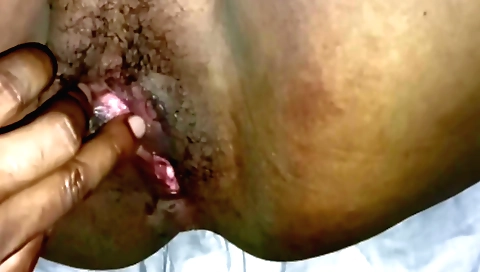 Indian hairy in a POV film scene with a pussy engagement