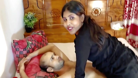 Indian teen slut gets a dick in her ass on the table