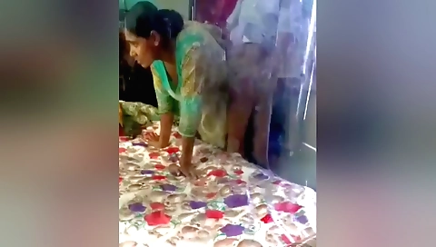 Indian brunette with a hot body gets fucked on the webcam