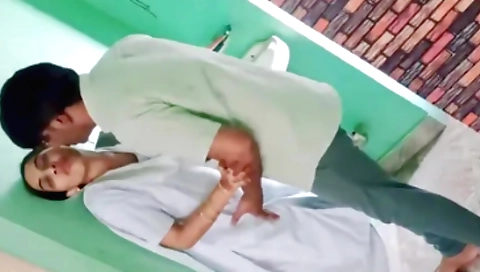 Indian brunette in uniform gets fucked in her pussy