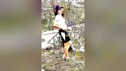 Indian brunette takes a break from work in the park