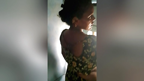 Indian teen enjoys a solo session with her big natural tits