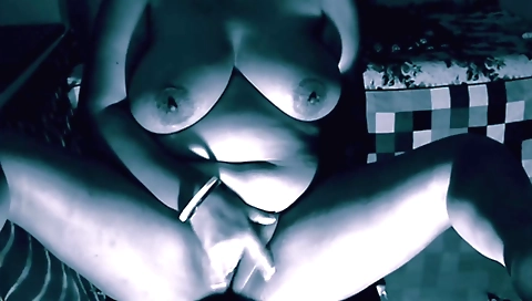 Sexy amateur solo female is getting massaged by her body