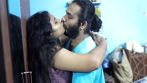 Hot brunette teacher and her boyfriend in the classroom