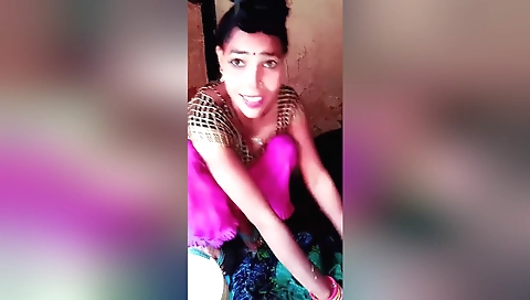 Wife in a village bhabhi is doing a massage for a man