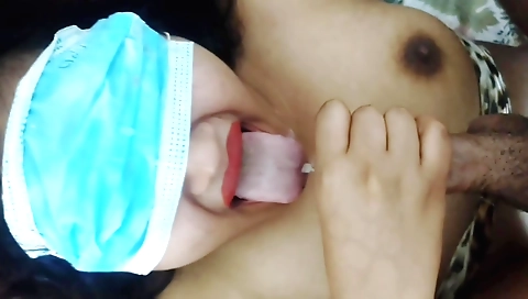 Muslim girl gets a facial on after sucking and getting rammed