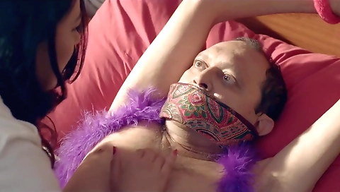 Huge tits and huge booty milf doctor fucked by client