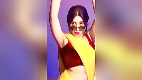 Hot brunette in a hotel bed fucks by her boyfriend