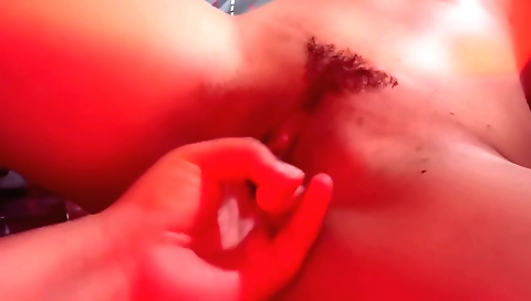 Indian babe touches her wet pussy on cam in homemade clip