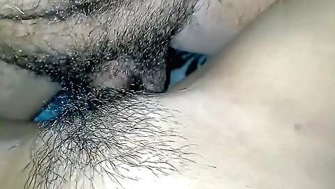 Indian hairy girl gets fucked in the missionary position