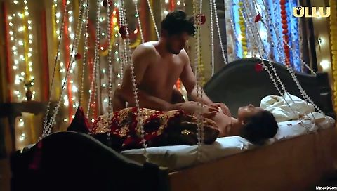 Beautiful brunette 18+ in red bikini and black stockings