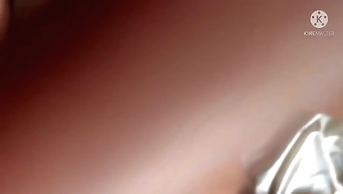 Busty amateur beauty in stockings and stockings in bed