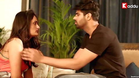 Horny brunette teen 18+ gives blowjob and then they have fun