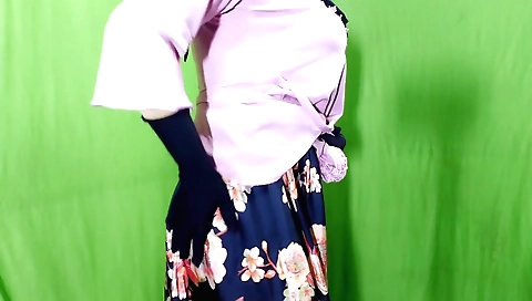 Indian housewife has a wonderful homemade solo video