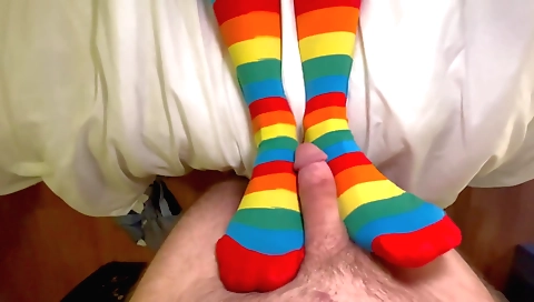 Indian woman with stockings and long boots on the table