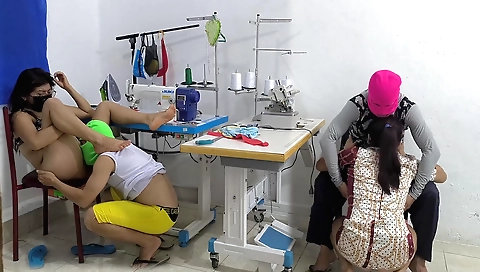 Indian brunette fuck with each other in group sex video