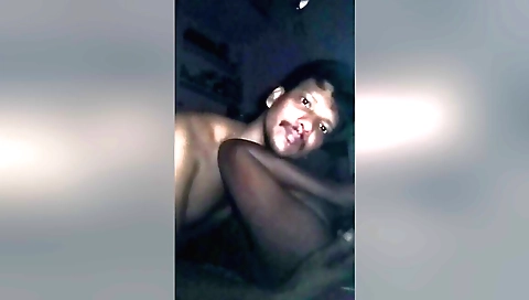 Amateur brunette with big boobs and natural curves