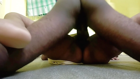 Indian wife gets naked and her husband takes her off