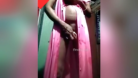 Indian girl masturbates in her bedroom on a webcam