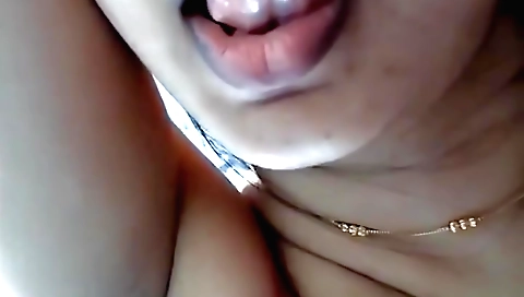 Indian wife spreads her legs to play with her pussy