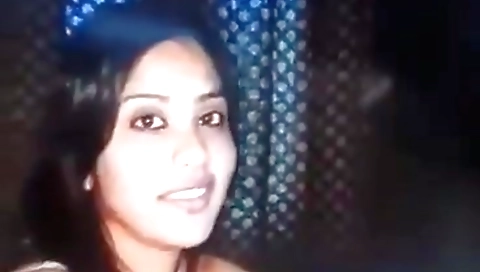 Busty indian girl and her boyfriend are making love in bed