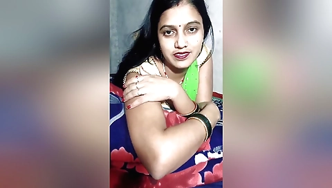Horny indian slut 18+ with natural body takes off her clothes