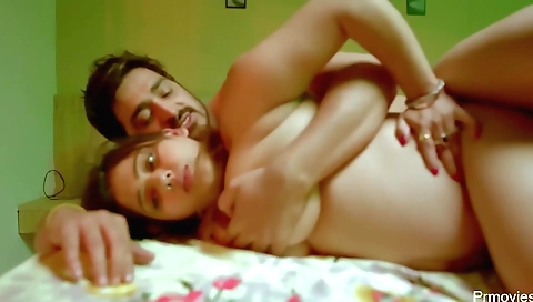 Busty brunette milf is fucking on camera in a hd clip