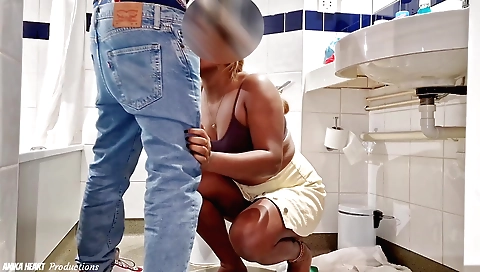 Redheaded whore in hotel seduces a plumber and a guy