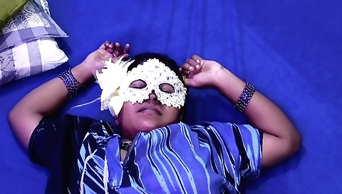 Indian hottie enjoys her hairy pussy in doggy style pov